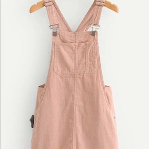 NWT overall peach pinafore